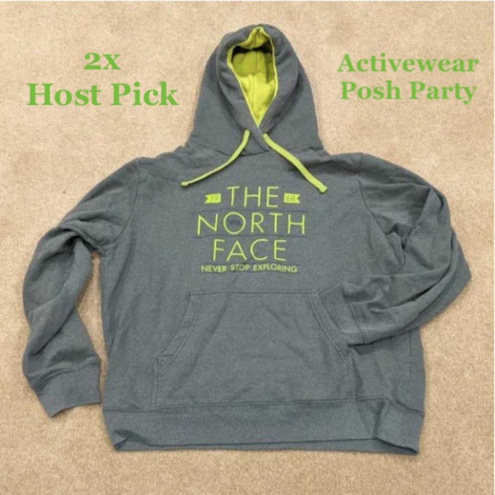 The North Face Green Hooded Sweatshirt